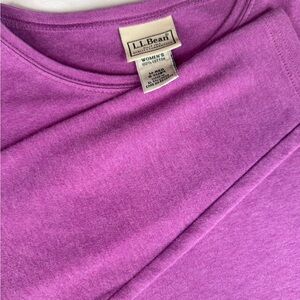 L.L. Bean Cotton Tee in Rich Purple